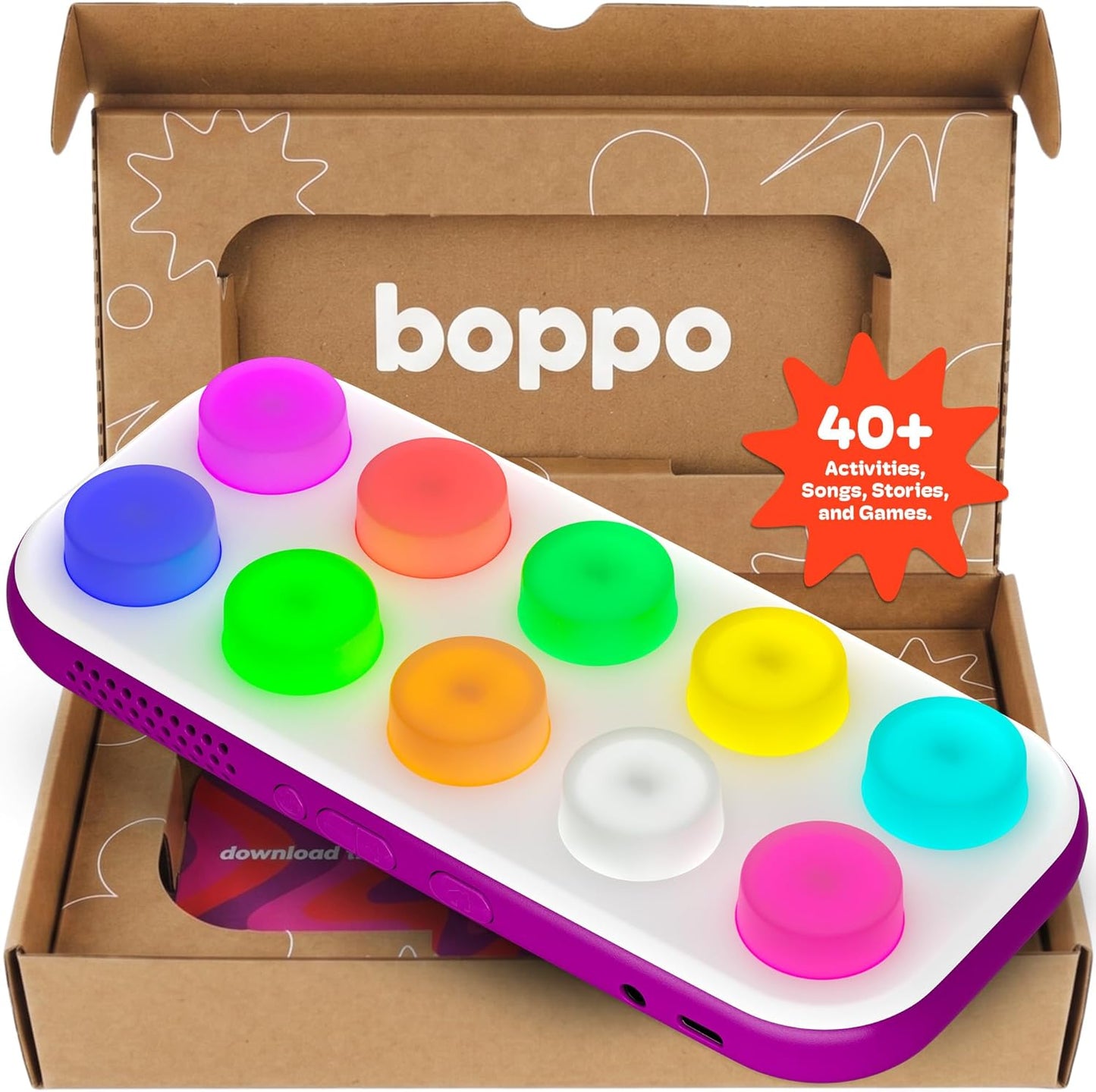 Screen-Free Learning Tablet for Kids - Interactive Handheld Games - Educational, Travel-Friendly Fun for the Whole Family - Includes 40+ Pre-Loaded Games & Activities