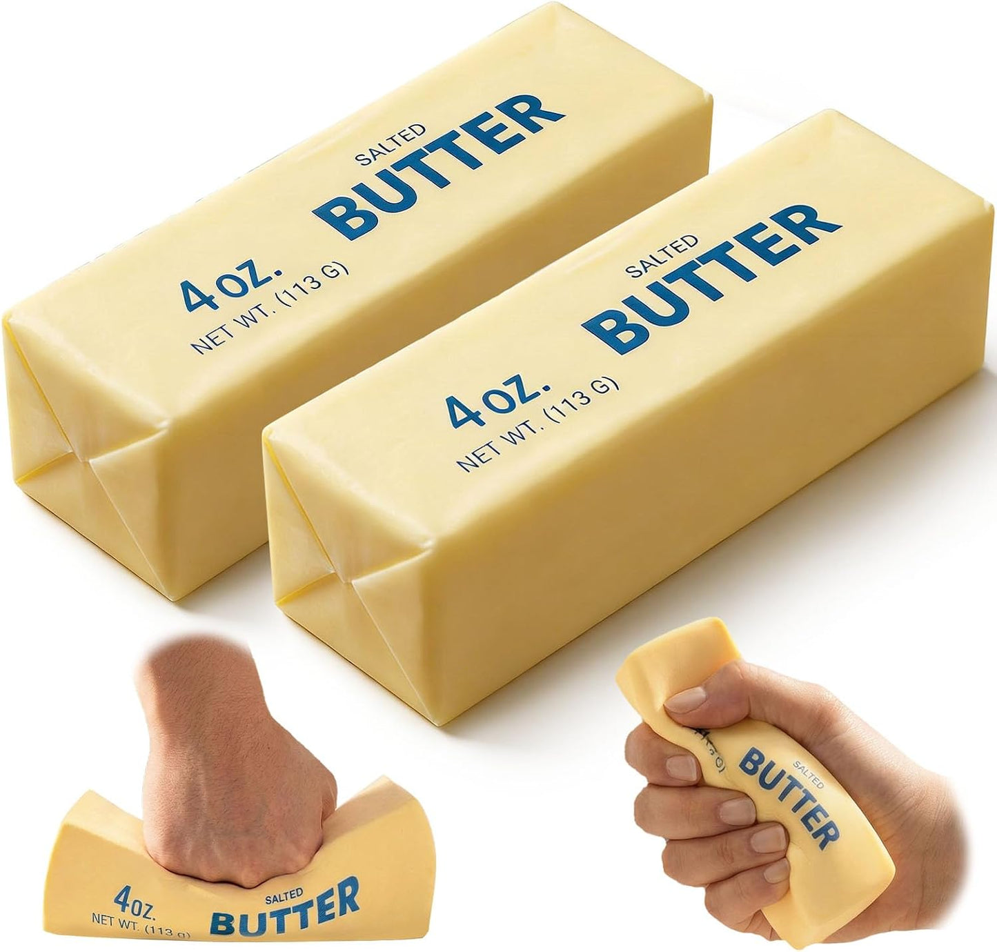 Butter Squishy, Slow Rising Squishy, Stress Relief & Sensory Toys Squeeze Toy Soft Butter Squishy Toy Creative Gift for Office Desk & Classroom (1)