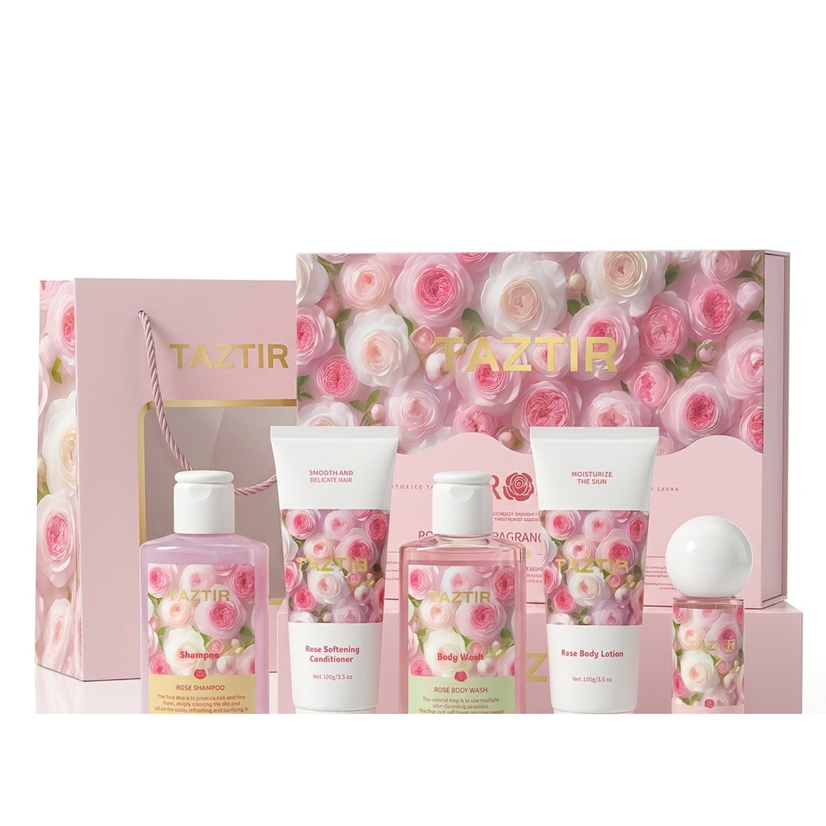 5-Piece Rose Bath and Body Gift Set