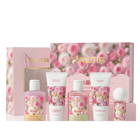 5-Piece Rose Bath and Body Gift Set