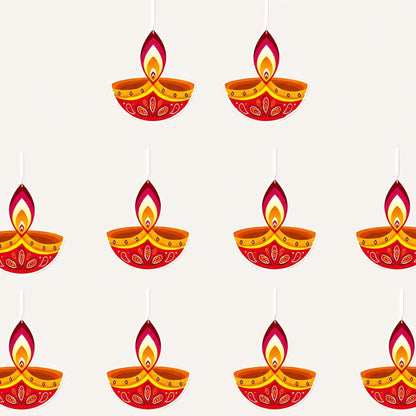 10-Piece Paper Hanging Festival Ornament Set