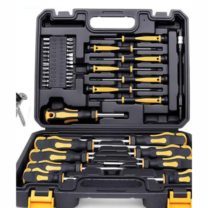 43-Piece Magnetic Screwdriver Set with Interchangeable Bits