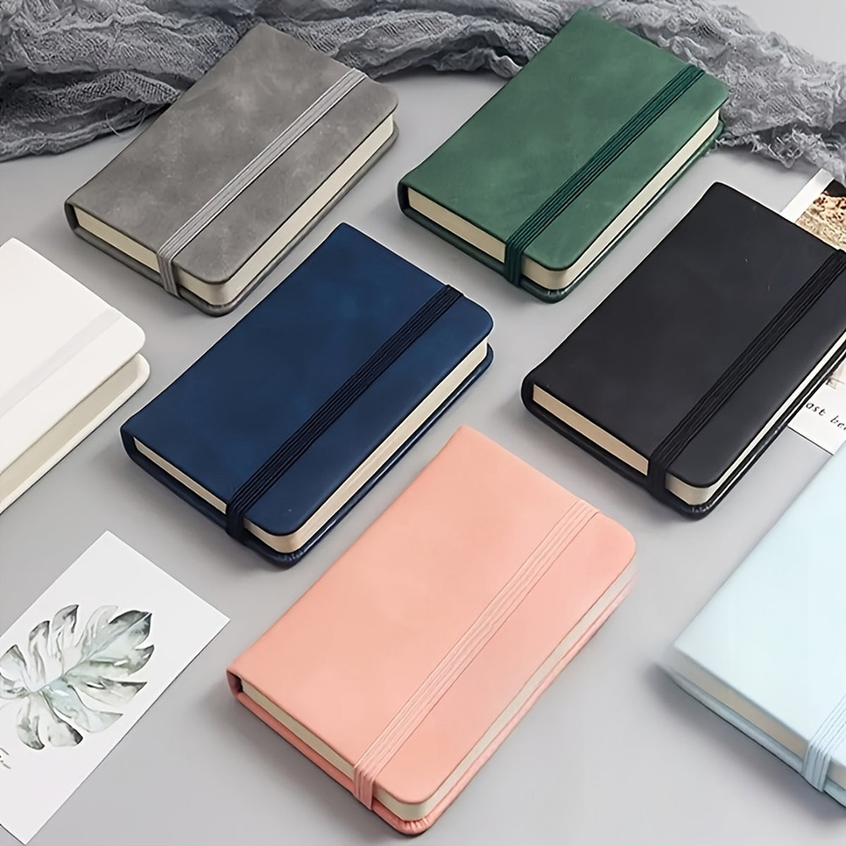 16 Mini Pocket Journals, 3 x 3 Inch Notepads in 8 Colors