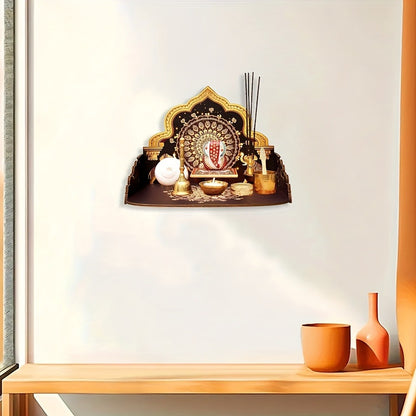 Wooden Elephant Design Wall Shelf, Wall Hanging