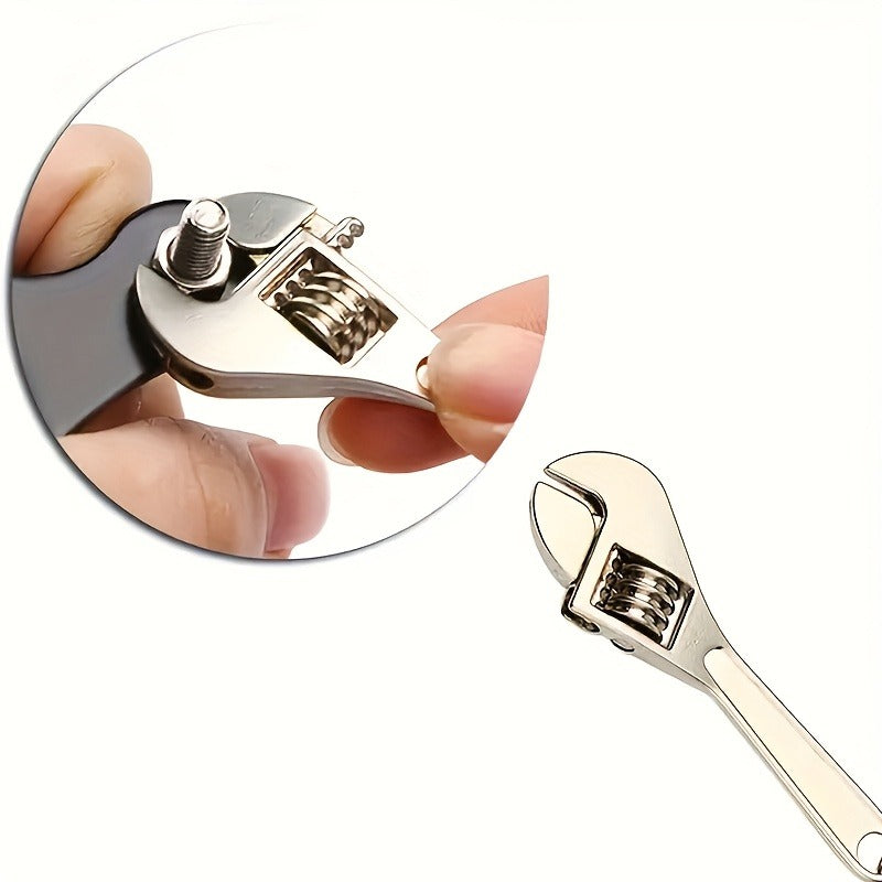 6-Piece Mini Metal Keychain Tool Set with Wrench and Screwdriver