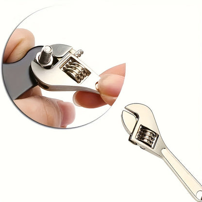 6-Piece Mini Metal Keychain Tool Set with Wrench and Screwdriver