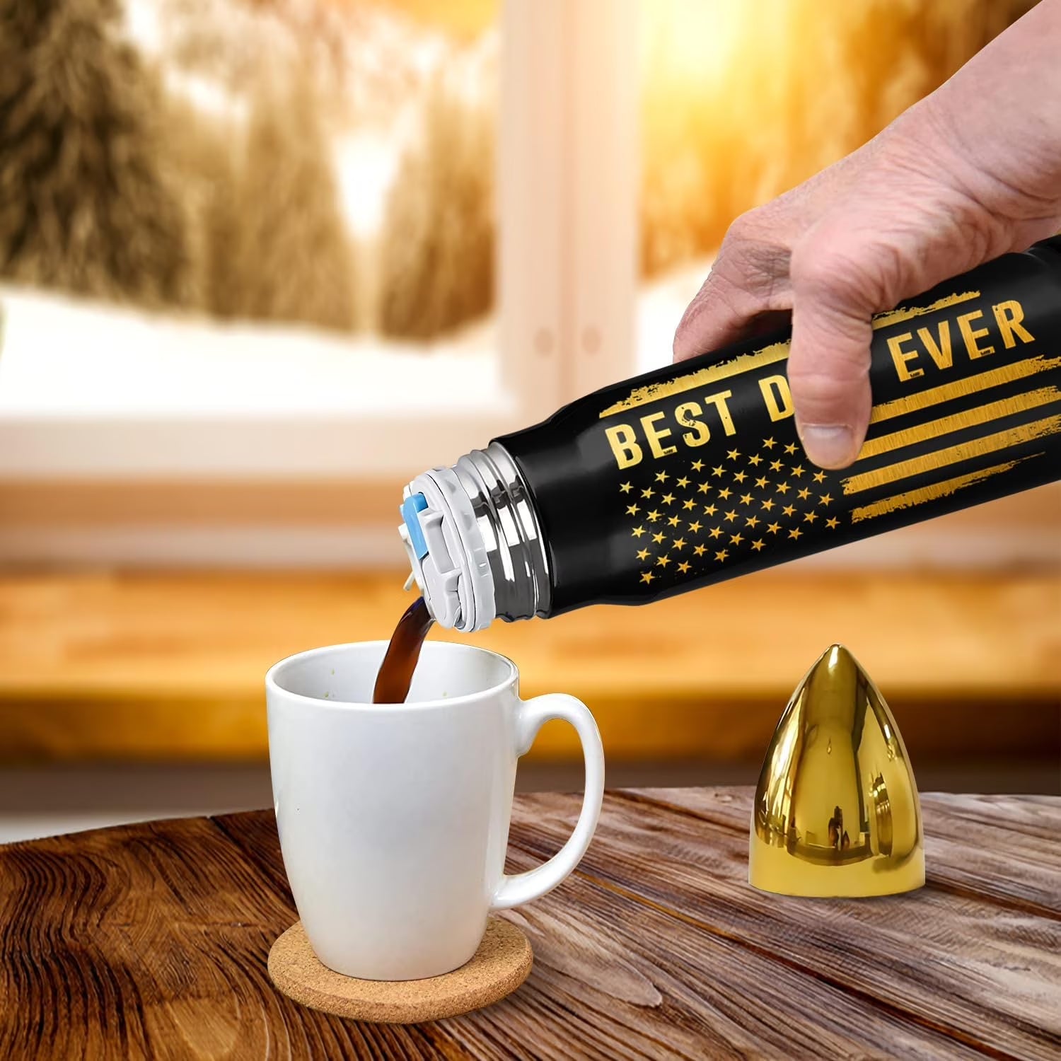 Fathers Day Gift for Dad - Dad Gifts - Birthday Gifts for Dad from Daughter, Son, Kids - Fathers Day Gift Ideas for Father, Husband, New Dad Gifts - Best Dad Gifts Dad Bullet Tumbler 17Oz