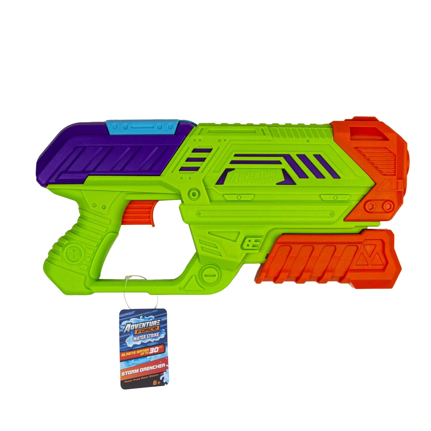 Pump-Action Water Blaster Toy, Power Pump Water Gun, Outdoor Summer Water Play Shooter, Green