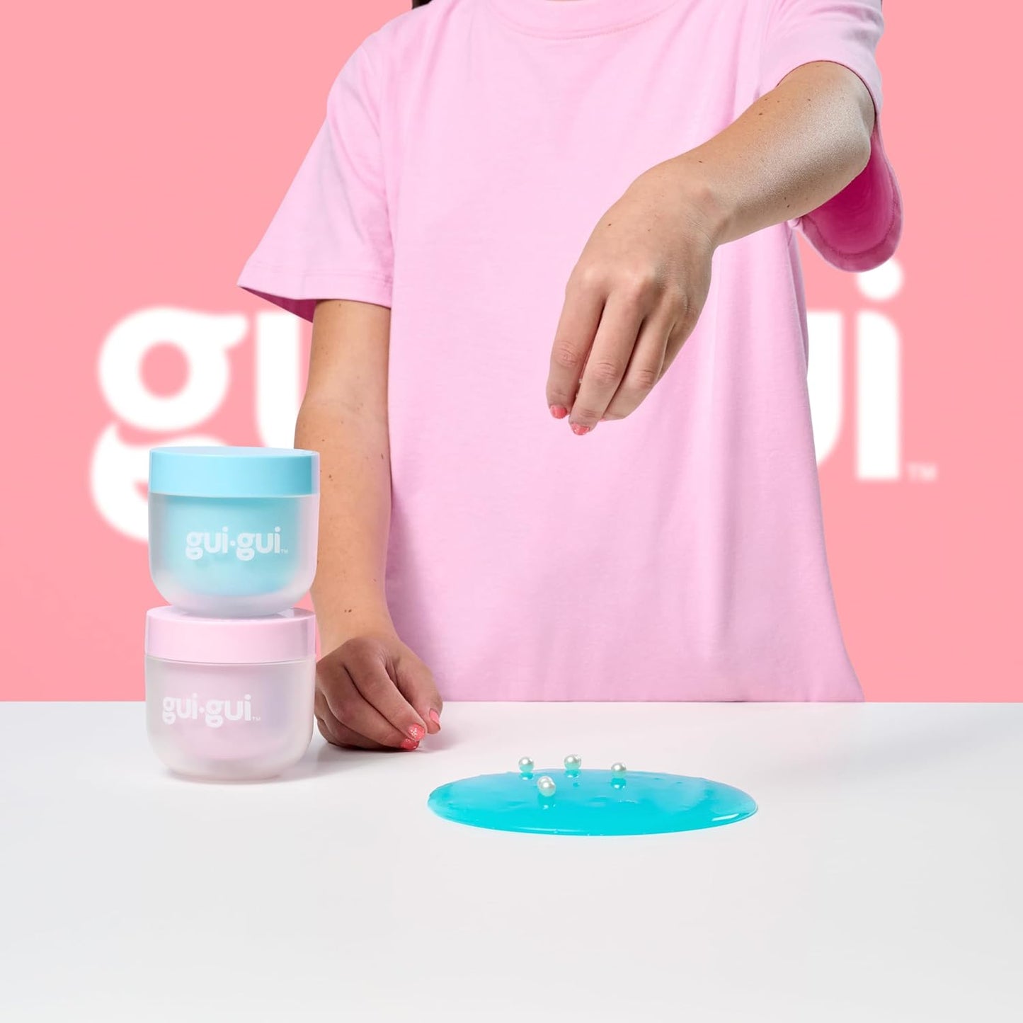 Slime Kit for Kids - Scented Shimmer Deluxe Duo Pack, Iridescent Slime for Kids, 5 Step DIY Process to Customize Your Ultimate Glow-Up, Resealable and Reusable Container, ASMR Experience