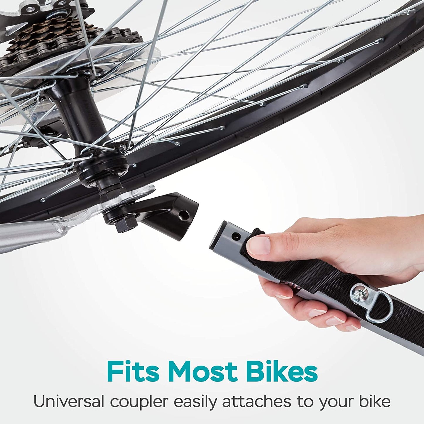 Quick-N-EZ Double Bike Trailer for Toddlers and Kids with Stroller Conversion, Jogger Mode, 2-in-1 Canopy, Folding Frame, Multiple Colors