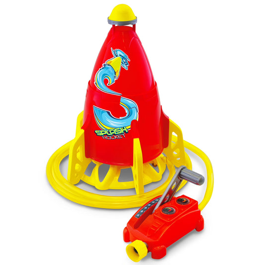: Water-Powered Splash Rocket Sprinkler - Hovers & Sprays Water, Controllable Launcher, Flies up to 16 Ft, Hose Attaching, Outdoor Toy, Kids 5+