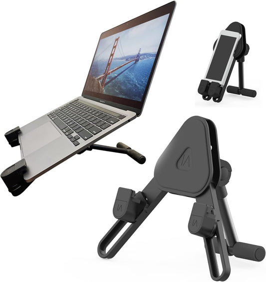 Adjustable Portable Laptop Stand for Desk, Foldable Multi-Device Holder for Laptop, Tablet, and Smartphone
