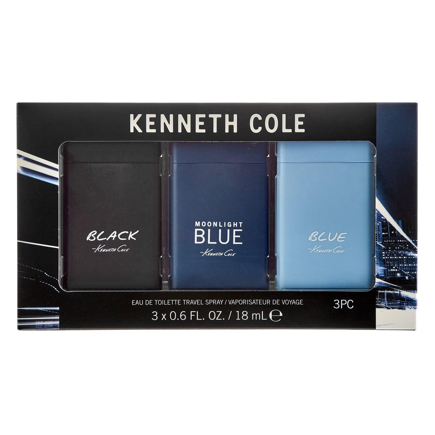 Travel Spray Cologne Gift Set for Men, 3 Pieces