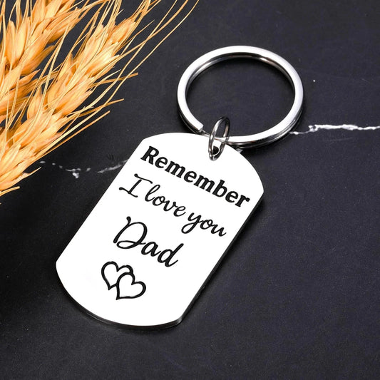 Father'S Day Keychain Gift for Dad Husband from Wife Son Daughter, First Fathers Day Dads Gifts for Papa, Stepdad, Grandpa, 2025 Funny Gifts for New Dad, Anniversary Birthday Keychain Essentials