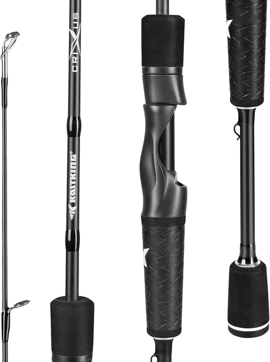 KastKing Crixus IM6 Graphite Fishing Rod, Spinning & Casting Rod with Zirconium Oxide Guides and SuperPolymer Handle