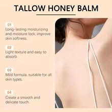 Tallow Honey Balm Glowing Hydrating Skin Enhacne Elasticity Improve Dullness Fade Fine Lines Firming Face Body Moisturize Cream