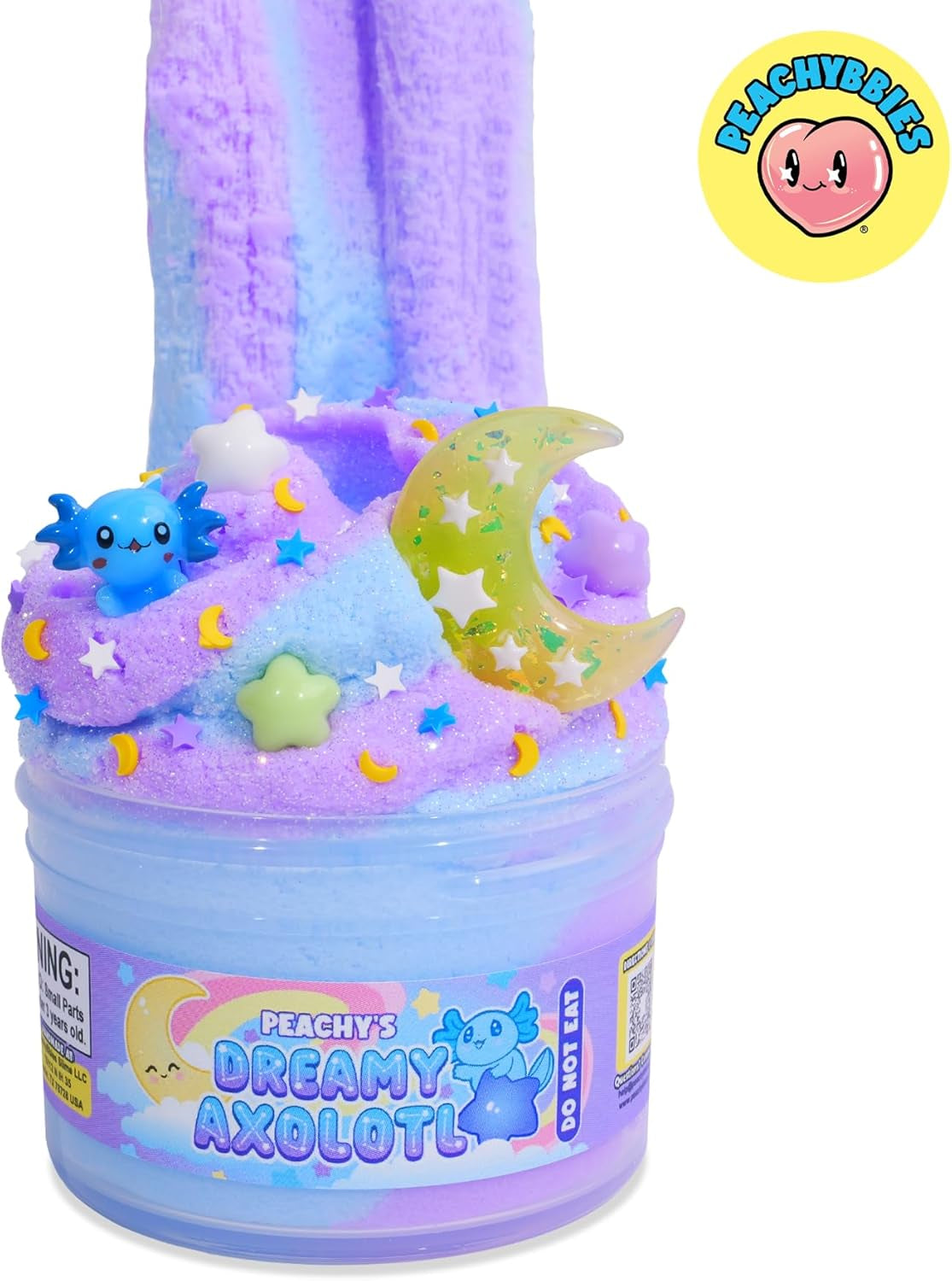 bbies Dreamy Axolotl Cloud Slime - Made in USA Premium, 100% Authentic, 7 Oz., Scented for Kids, ASMR, Axolotl Gifts, Slime Charms, Fidget Toys