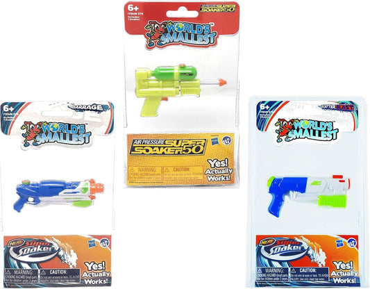 World'S Smallest Super Soaker - Set of 3 - SS50, Barrage and Scatter Blast