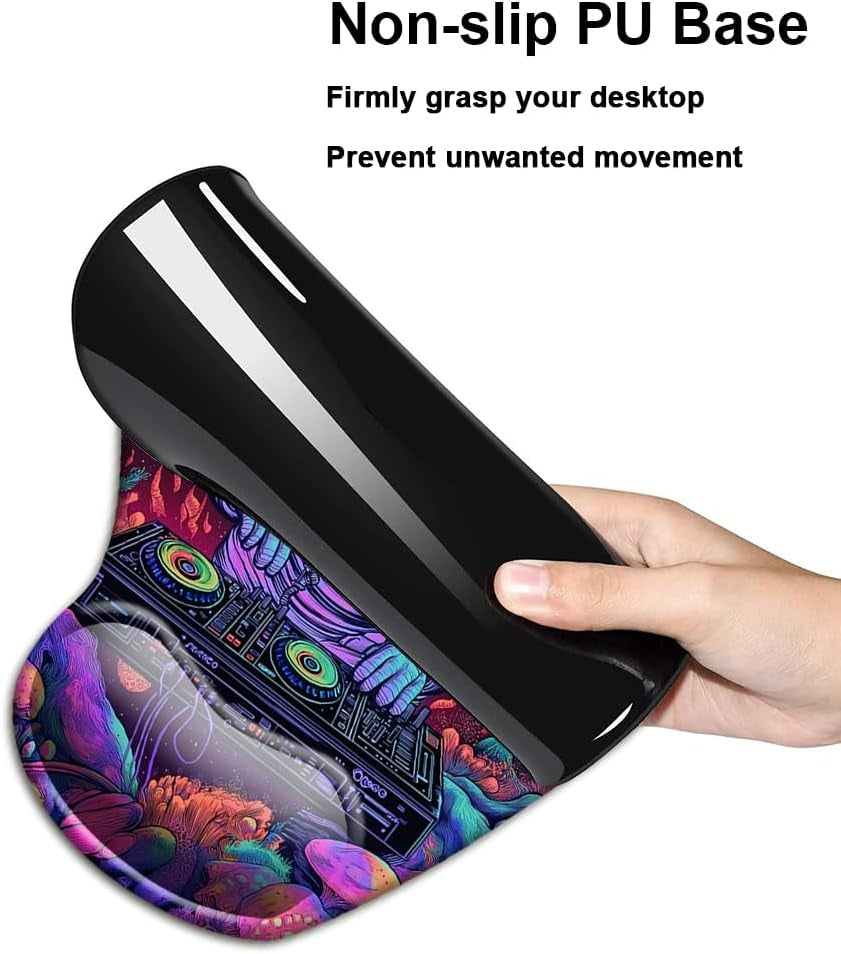 Gel Wrist Rest Mouse Pad-Ergonomic Office Mousepad with Wrist Support-Non-Slip,Design Desk Accessories Mat for Home&Game Decor Cool Astronaut