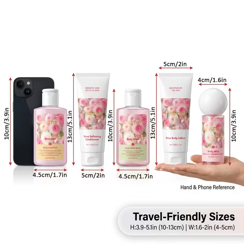 5-Piece Rose Bath and Body Gift Set