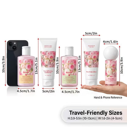 5-Piece Rose Bath and Body Gift Set