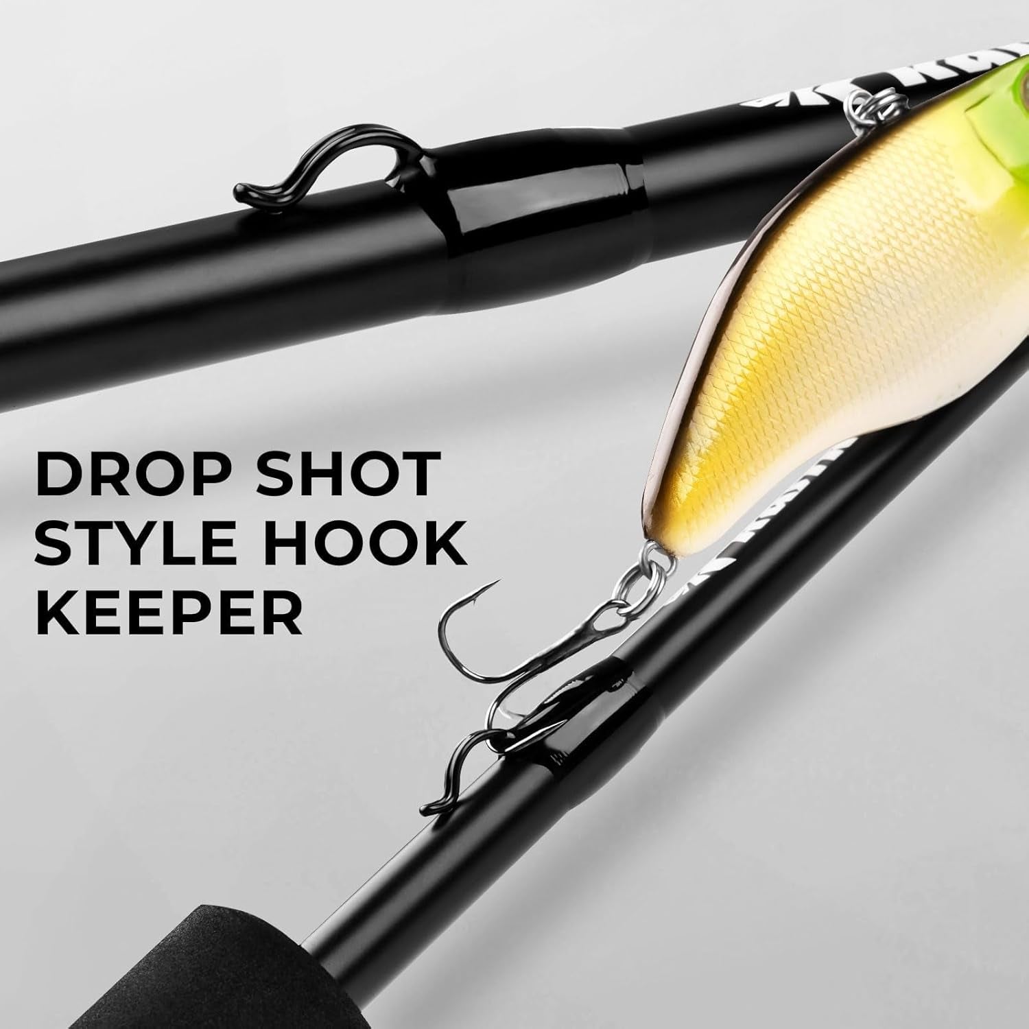 KastKing Crixus IM6 Graphite Fishing Rod, Spinning & Casting Rod with Zirconium Oxide Guides and SuperPolymer Handle