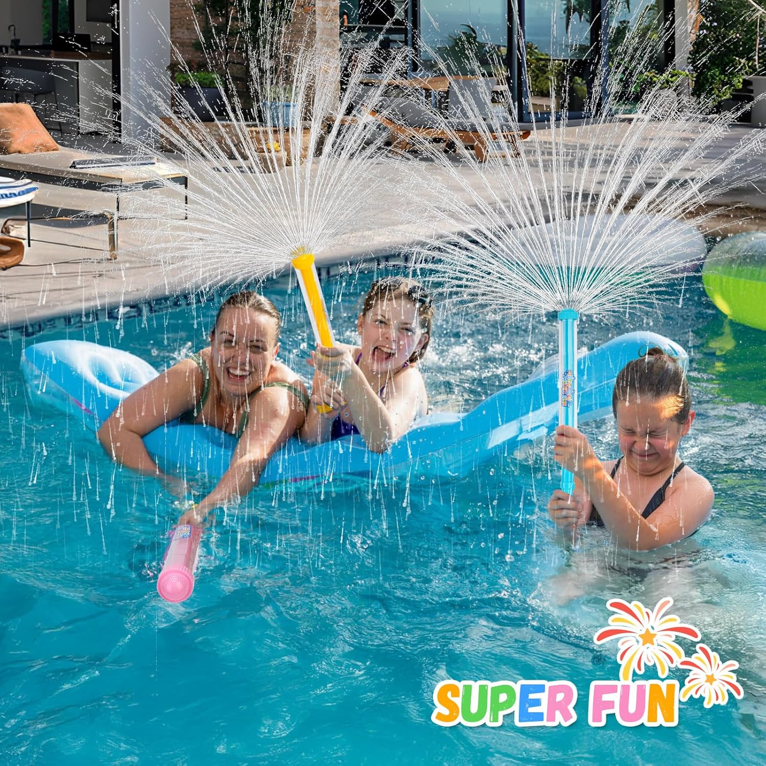 12Packs Creativity Fireworks Water Gun,Sprays Water in a Firework-Like Pattern, Squirt Gun for Kids, Bulk Samll Water Blaster Summer Pool, Backyard, Beach Water Game Outdoor Toys