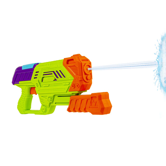 Pump-Action Water Blaster Toy, Power Pump Water Gun, Outdoor Summer Water Play Shooter, Green