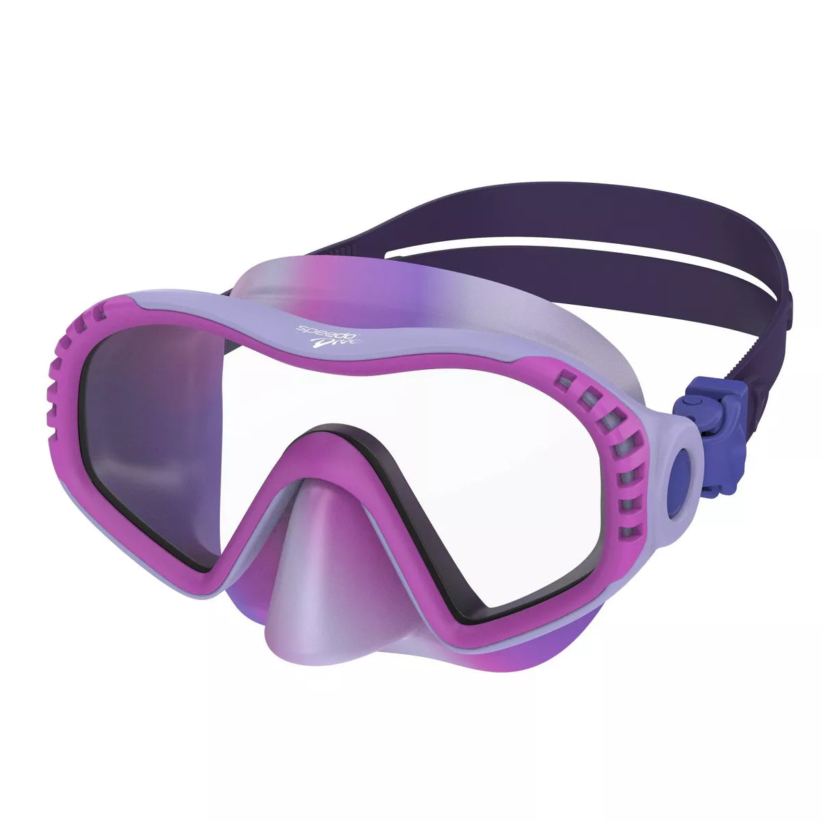 Speedo Junior Wave Watcher Swim Goggles - Tie Dye Kids Swimming Mask with Anti-Fog Lenses & UV Protection