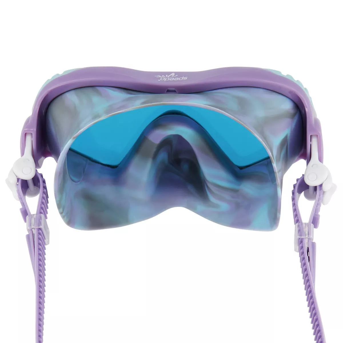Speedo Junior Wave Watcher Swim Goggles - Tie Dye Kids Swimming Mask with Anti-Fog Lenses & UV Protection