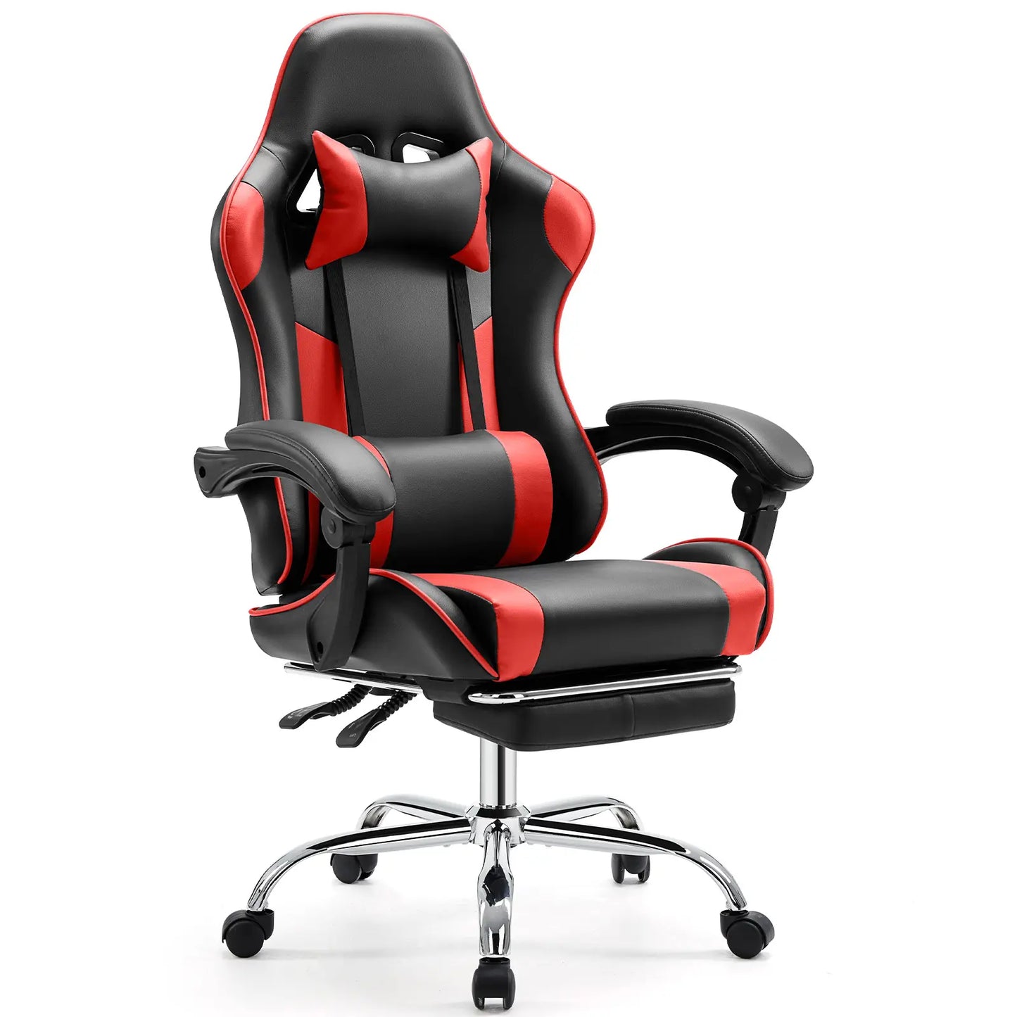 Height Adjustable Gaming Chair with Footrest – 360° Swivel, 275 lb Capacity
