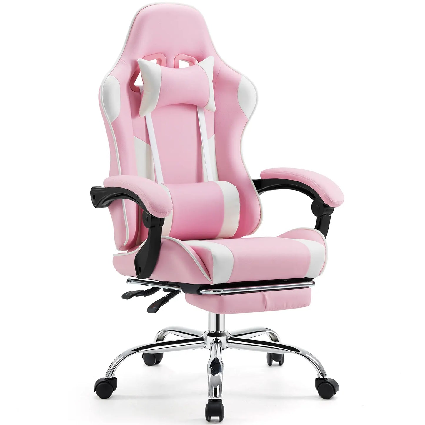 Height Adjustable Gaming Chair with Footrest – 360° Swivel, 275 lb Capacity