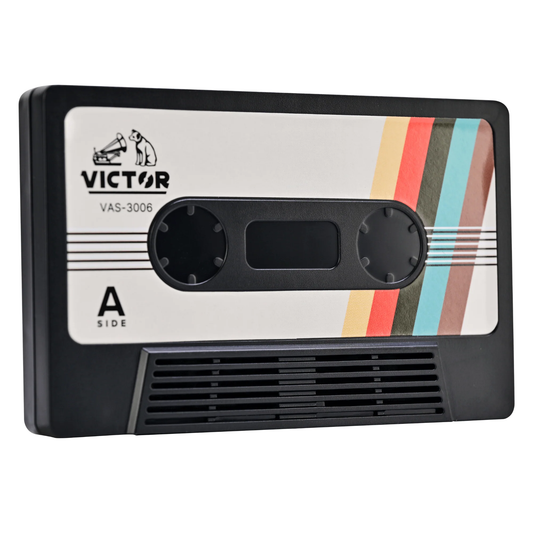 Victor Retro Cassette Bluetooth Speaker Portable Wireless Speaker with FM Radio TWS Aux Input USB-C Rechargeable VAS-3006