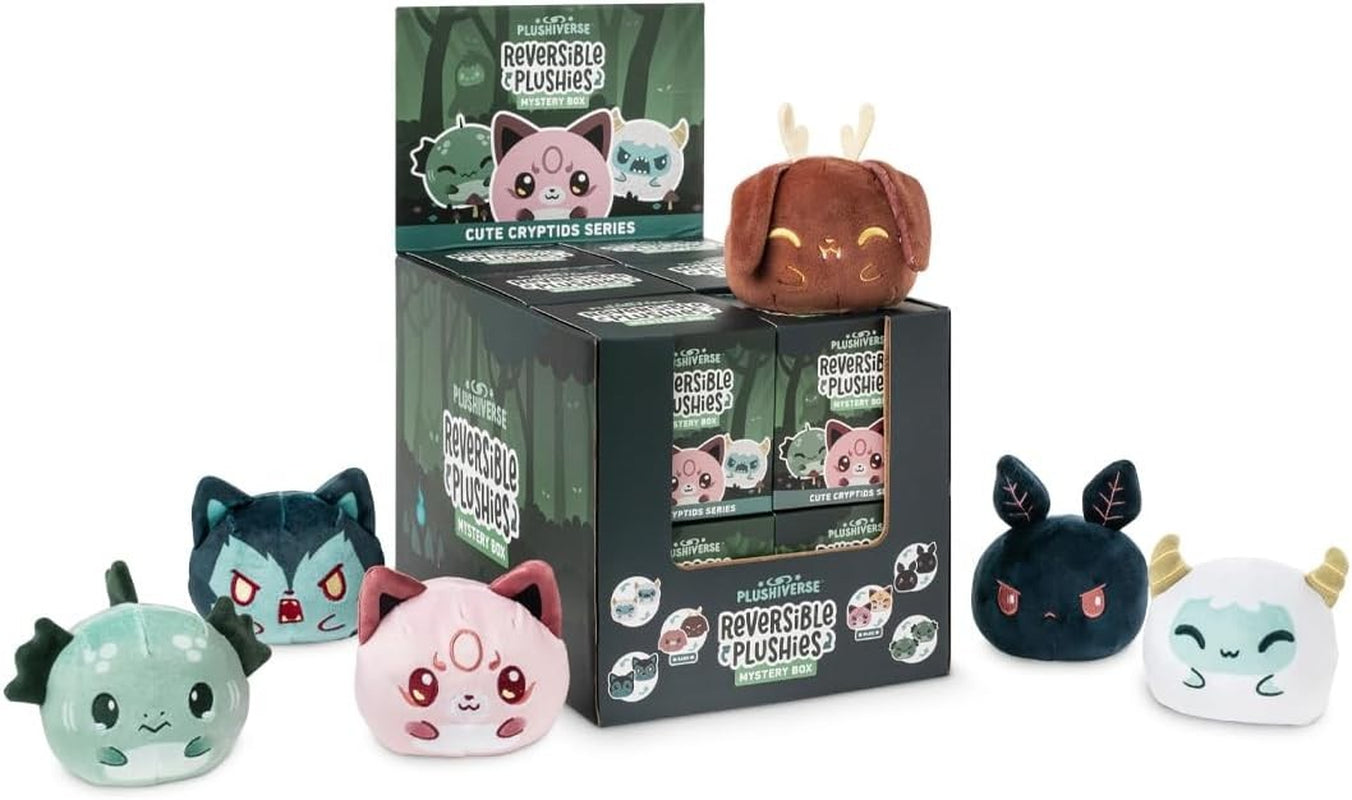 3" Reversible Mystery Box Plushie - Cute Cryptids Series - Surprise Soft Stuf...