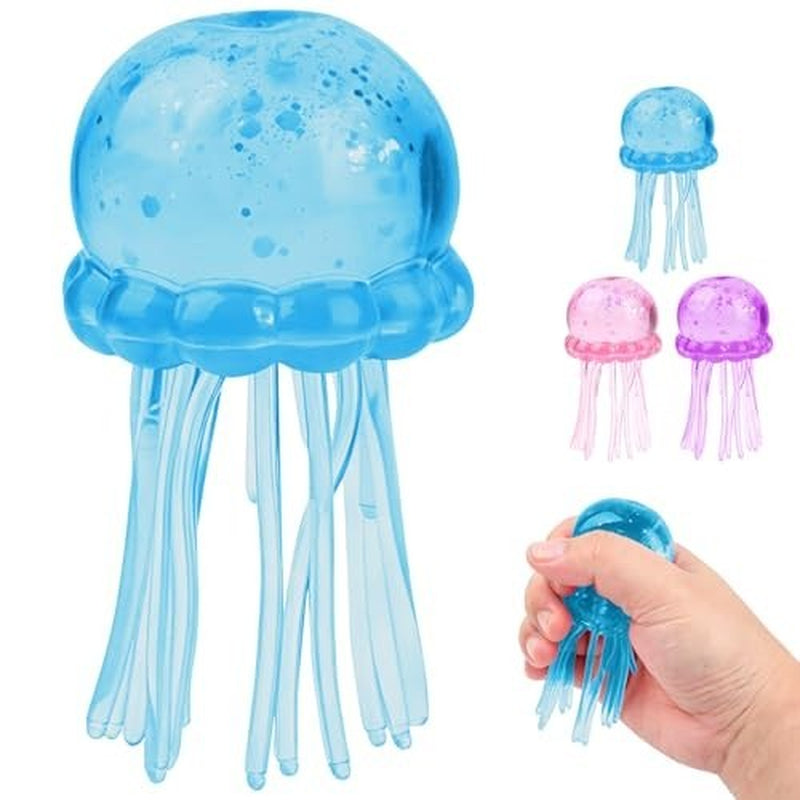 Jellyfish Squeeze Toy Blue Slow Rebound Stress Relief Squishy Portable Party