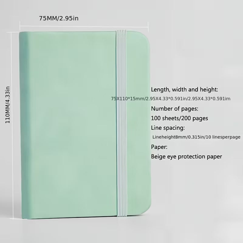 16 Mini Pocket Journals, 3 x 3 Inch Notepads in 8 Colors