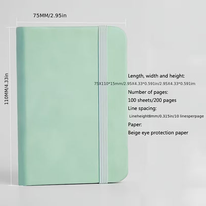 16 Mini Pocket Journals, 3 x 3 Inch Notepads in 8 Colors