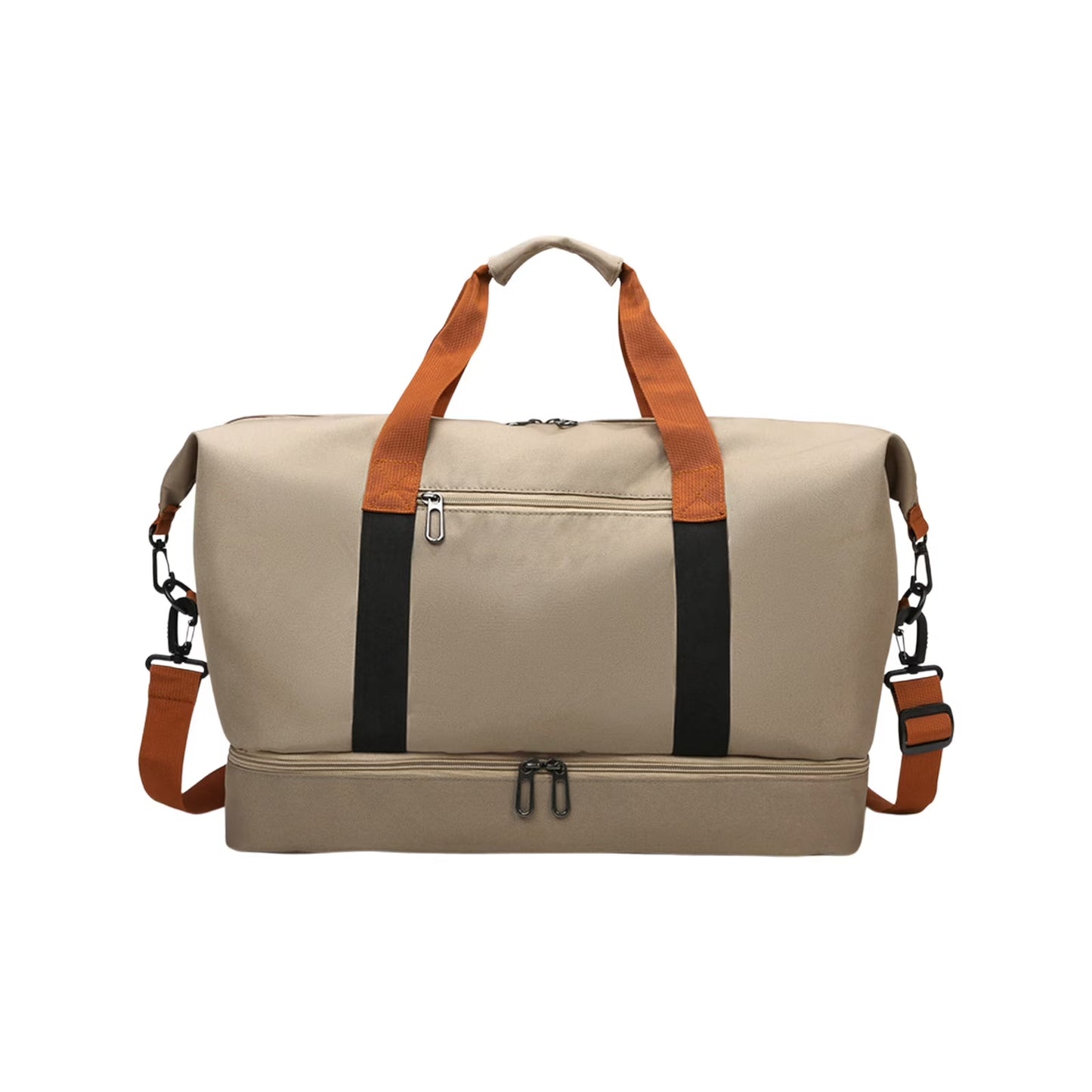 Travel Duffel Bag Foldable Travel Duffel Bag with Wet Dry Separation Shoe Compartment Weekender Carry on 18.11X11.81X9.84In