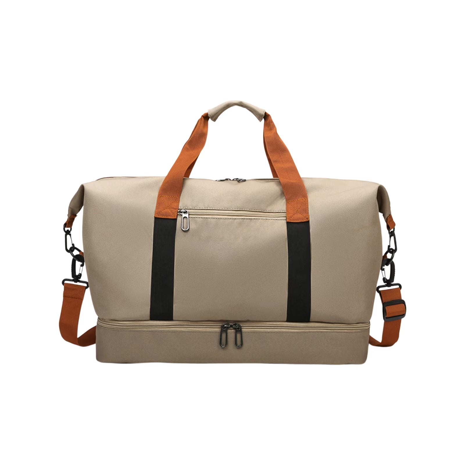Travel Duffel Bag Foldable Travel Duffel Bag with Wet Dry Separation Shoe Compartment Weekender Carry on 18.11X11.81X9.84In