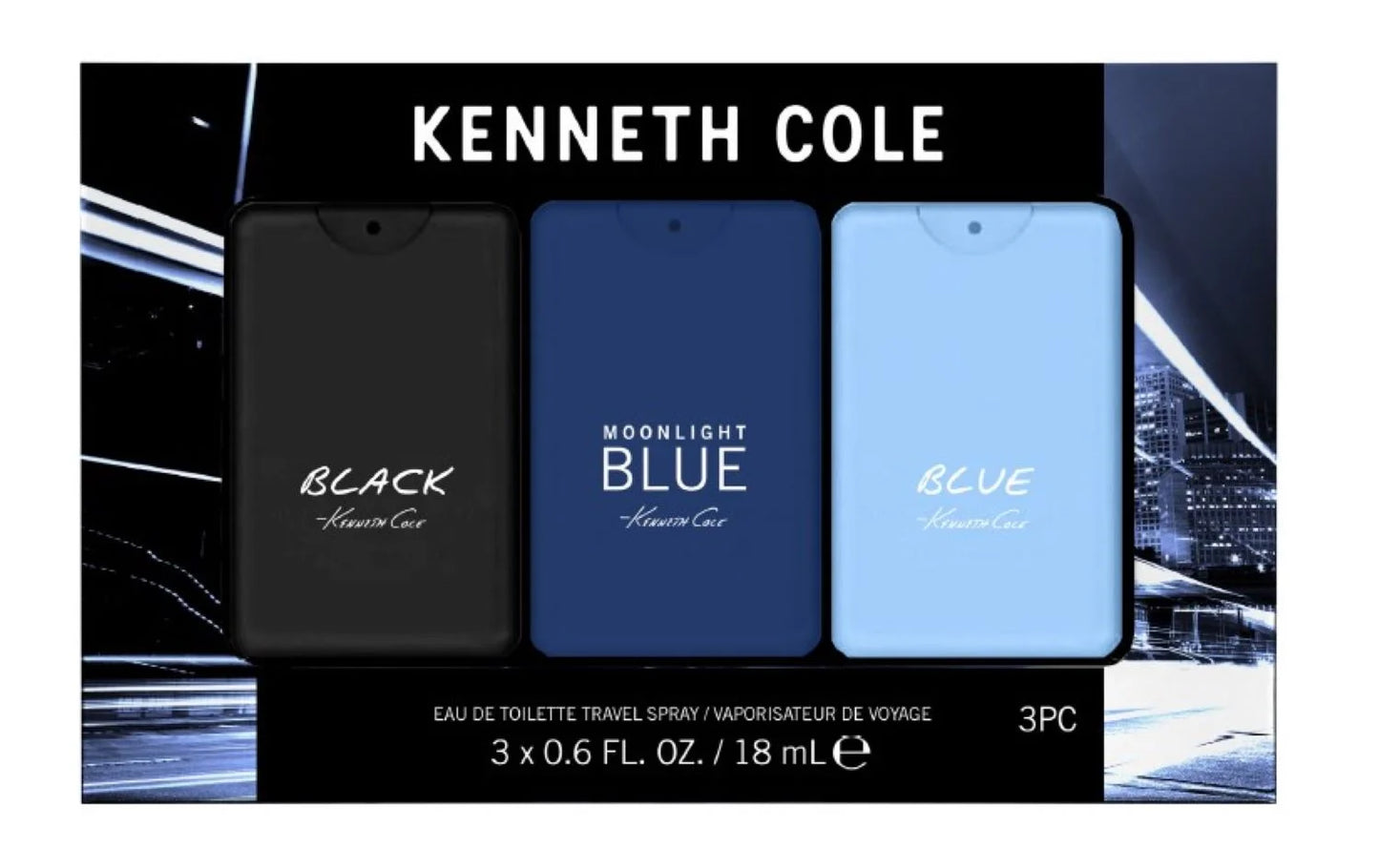 Travel Spray Cologne Gift Set for Men, 3 Pieces