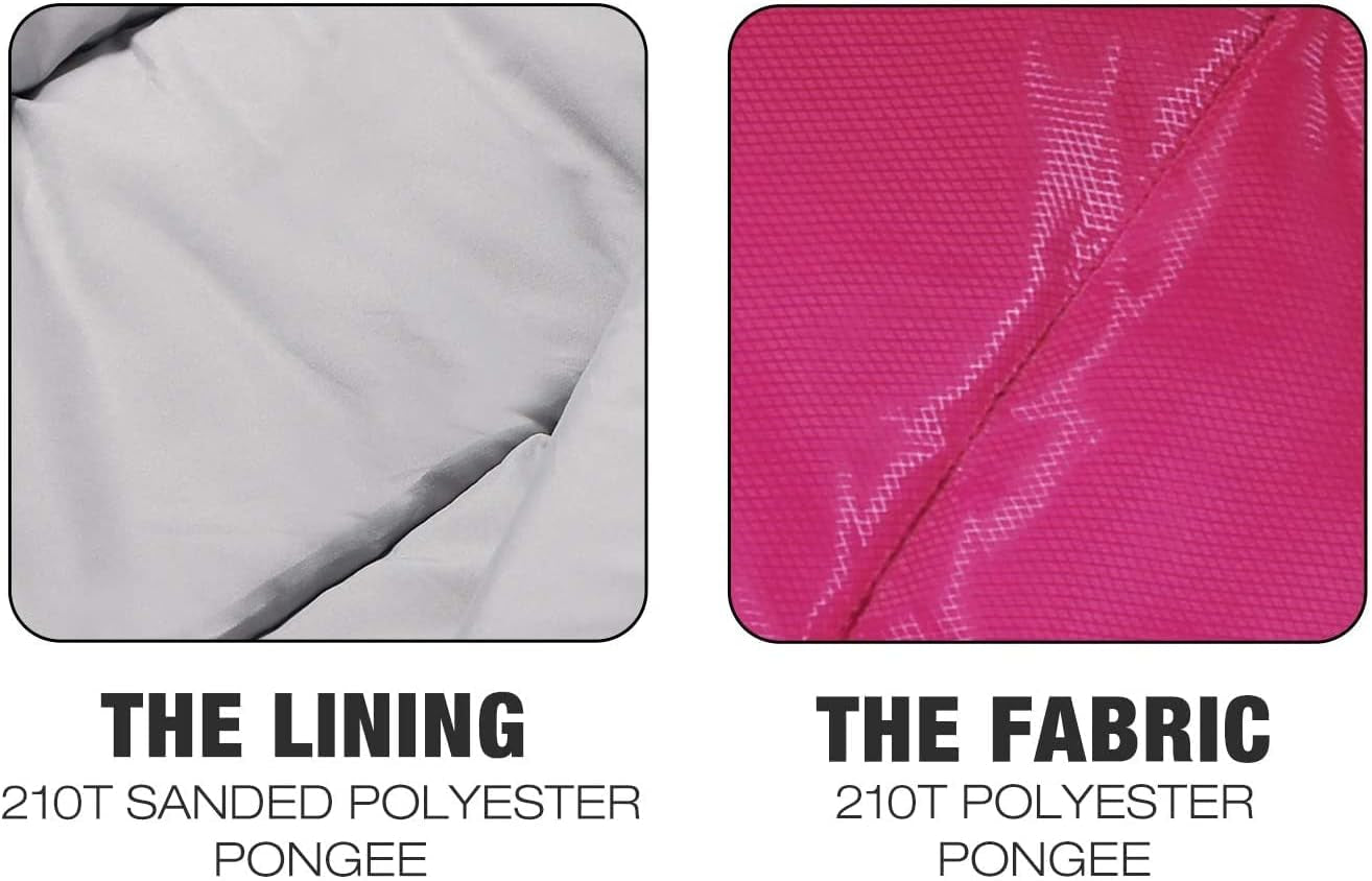 Kids Mummy Sleeping Bag for Camping, 3 Season Cold Weather Sleeping Bag for Boys, Girls & Teens, Lightweight Portable Sleeping Bag with Carry Bag, Blue/Rose Red