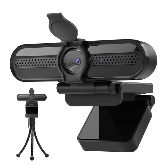 2K/1080P Webcam with 2 Microphones for PC Laptop Conference Streaming Gaming Autofocus USB Web Cam