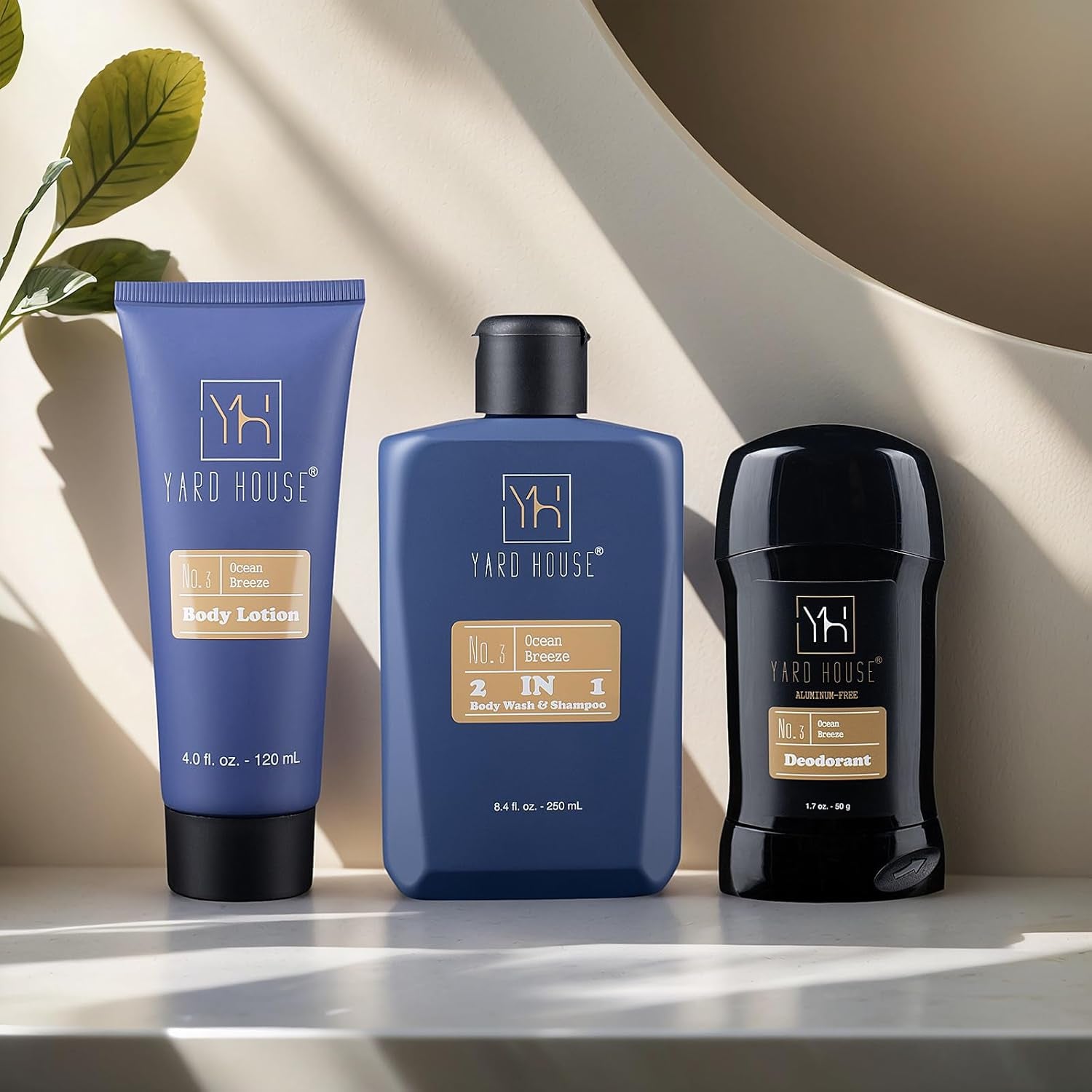 Mens Bath Body Shower Gift Basket Set - Ocean Breeze | 4Pcs Grooming Kit Wt Body Wash, Lotion, Deodorant in Travel Toolbox Case – Fathers Day Gifts for Him, Christmas Birthdays Gift Ideas
