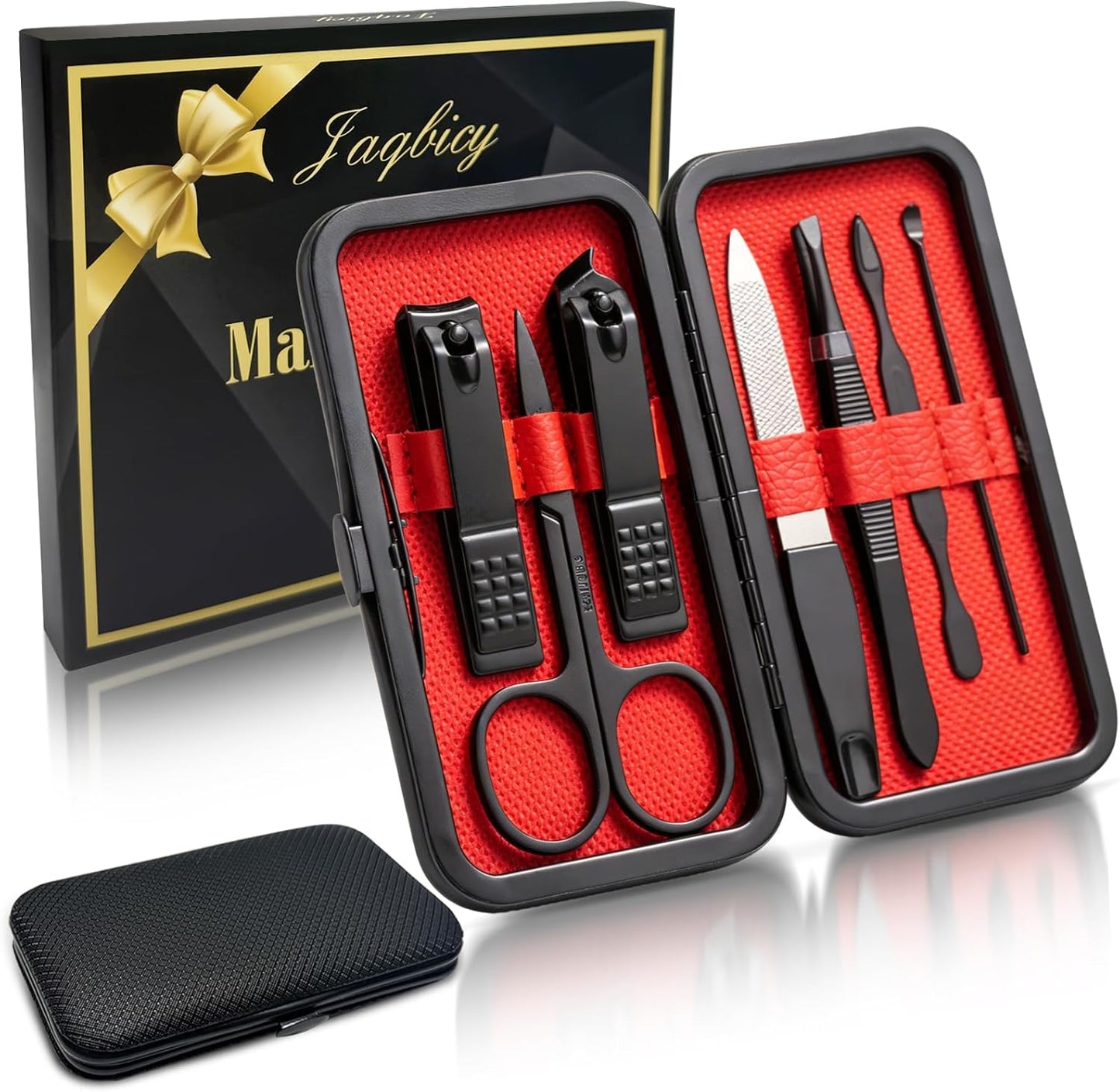 Fathers‘ Day Gift for Dad Men, Manicure Set Nail Clippers Grooming Kit with Travel Case, Personal Care Tools Birthday Fathers Mothers Day Gifts for Men Women