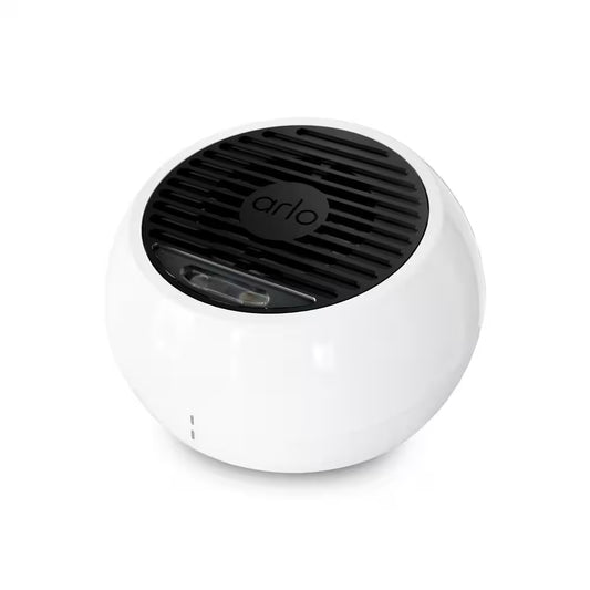 Wireless Outdoor Security Siren Weather Resistant with Strobe Light Adjustable Volume Battery Powered Compatible with Arlo System
