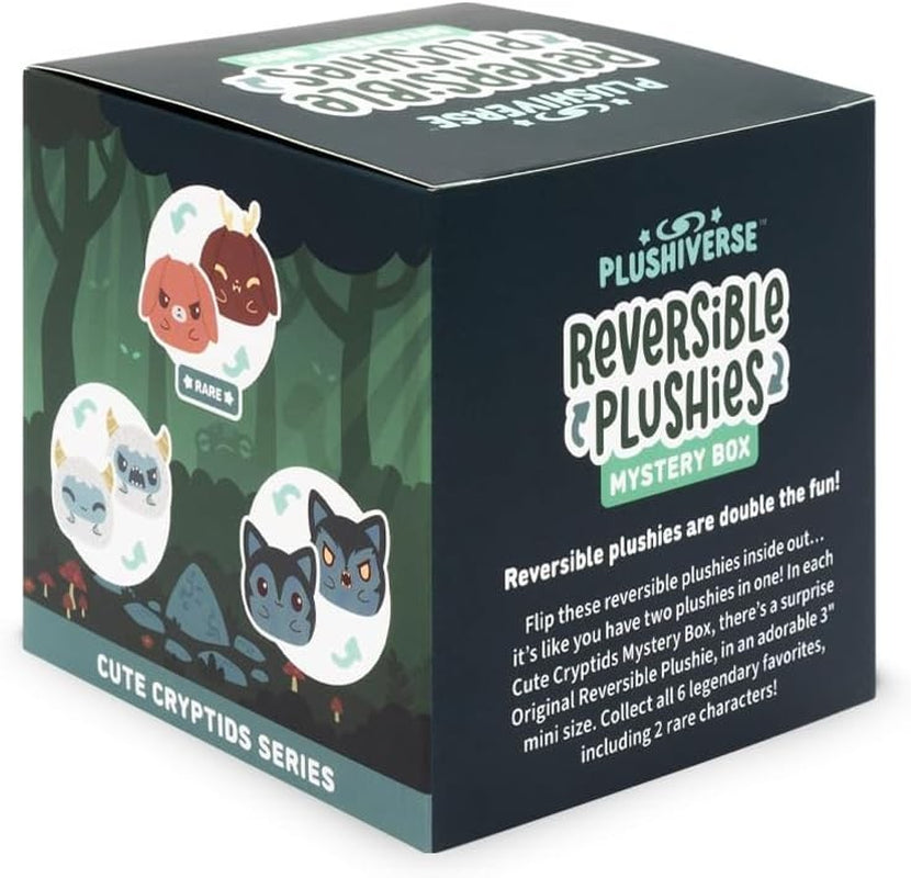 3" Reversible Mystery Box Plushie - Cute Cryptids Series - Surprise Soft Stuf...