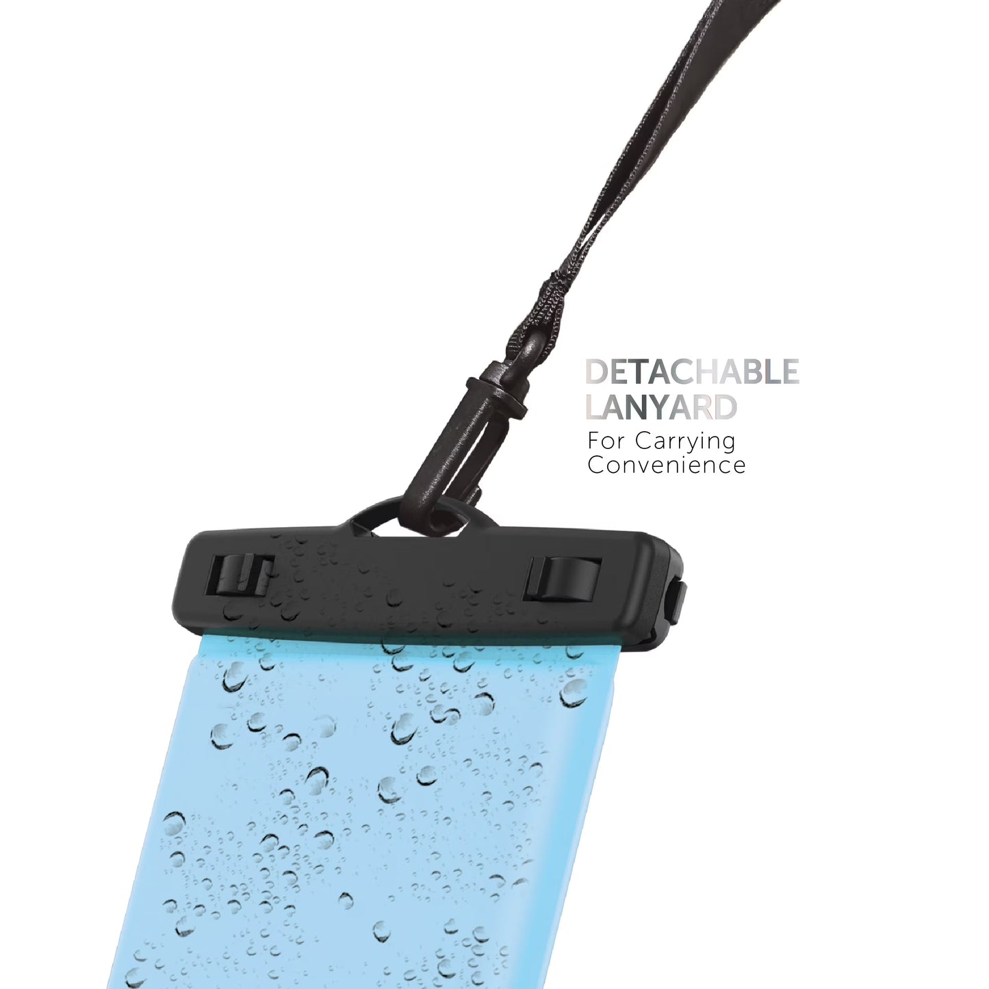 Tidal Waterproof Floating Phone Pouch - Blue/Clear