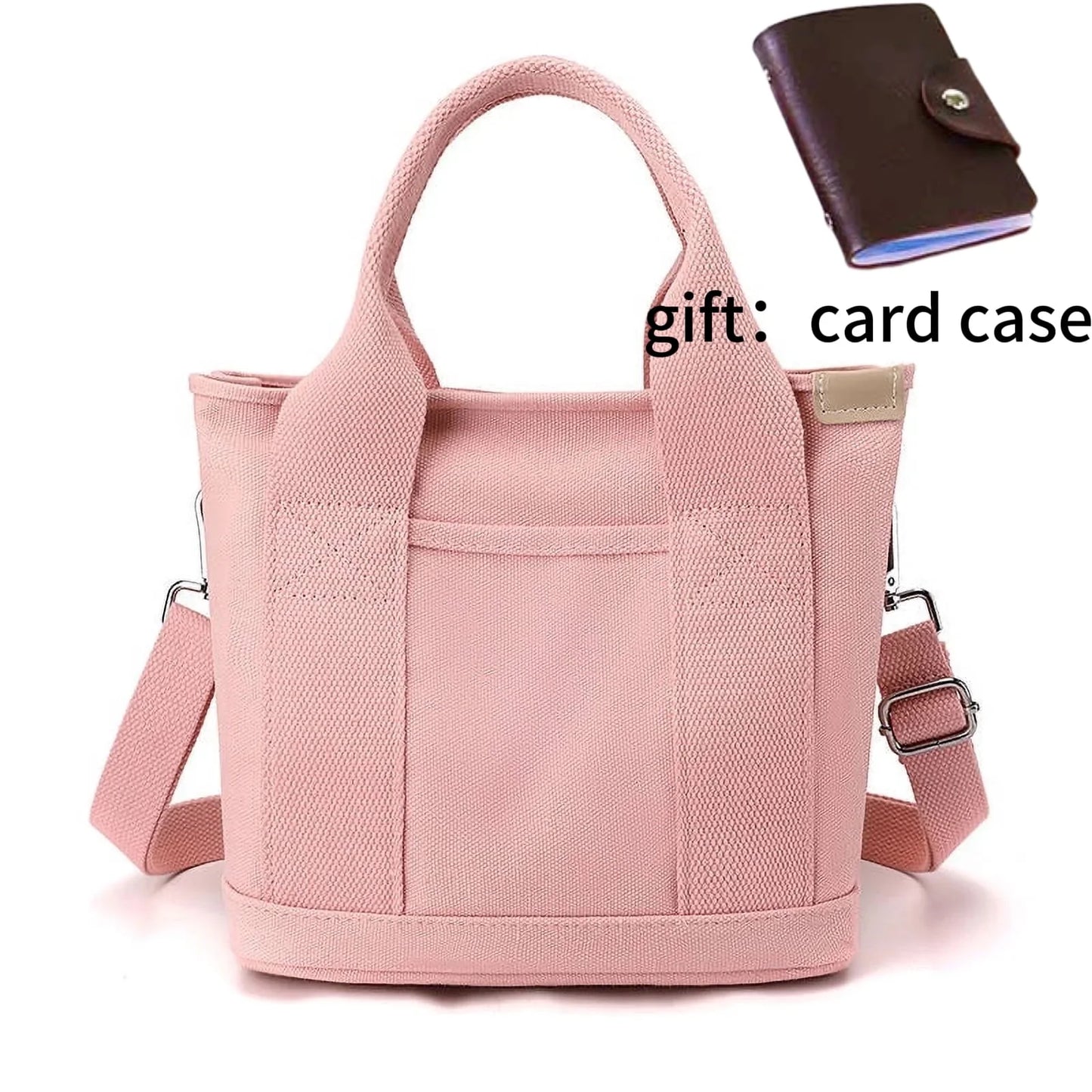 New Large Capacity Multi-Pocket Handbag Women'S Canvas Tote Purses Crossbody Bag Vintage Tote Bags for School