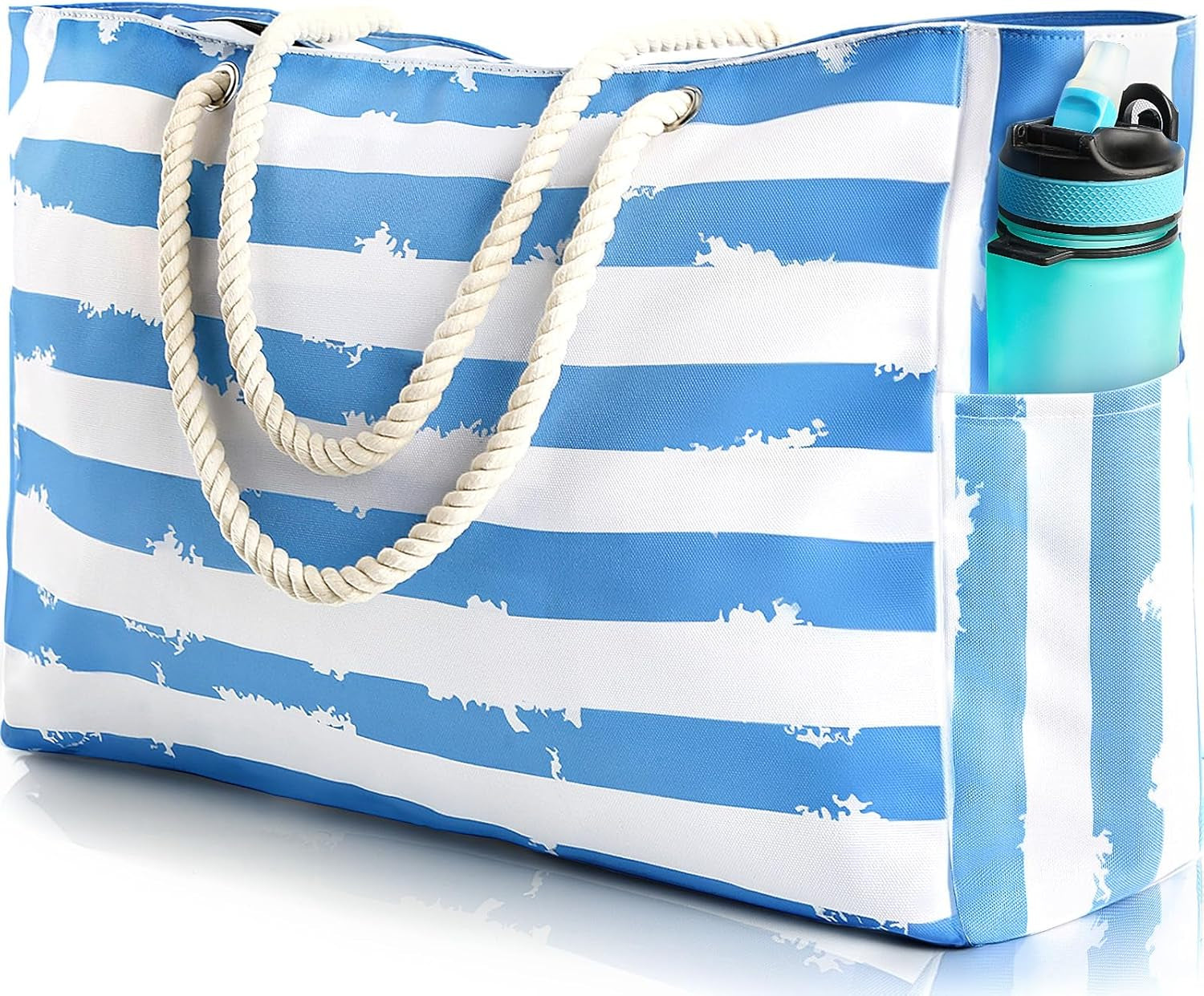 Large Beach Bag for Women & Men Beach Bags Waterproof Sandproof Travel Tote Bag