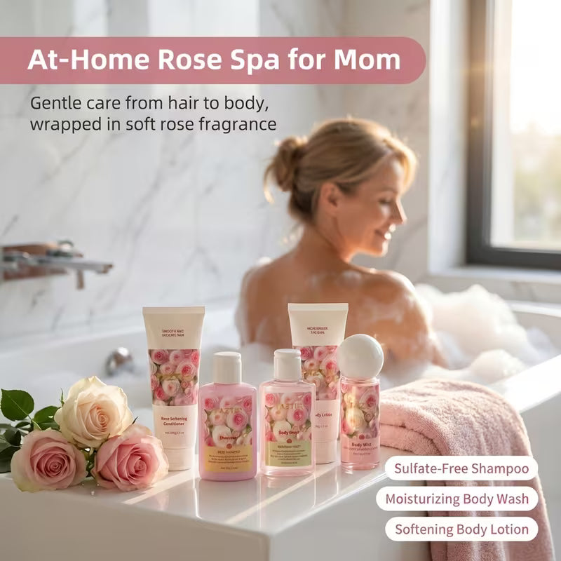 5-Piece Rose Bath and Body Gift Set